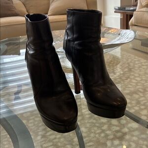 Jimmy choo brown platform booties size 37